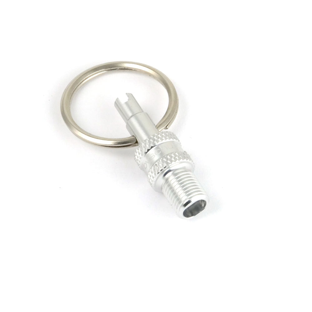 VALVE MULTI TOOL - SILVER - (F/V to A/V Converter + A/V & F/V Remover on Keyring) - By,schulz