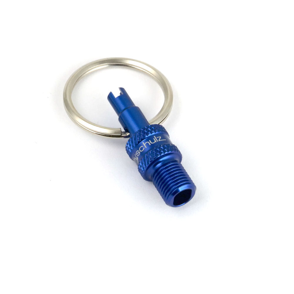 VALVE MULTI TOOL - BLUE - (F/V to A/V Converter + A/V & F/V Remover on Keyring) - By,schulz