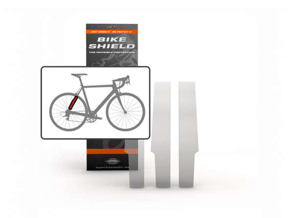 Bikeshield Stay Shield 3 (Bike protection that is Tough, Totally clear, non-yellowing, lightweight, self-healing, transparent and shock absorbing, Easy to Apply without heat or water)