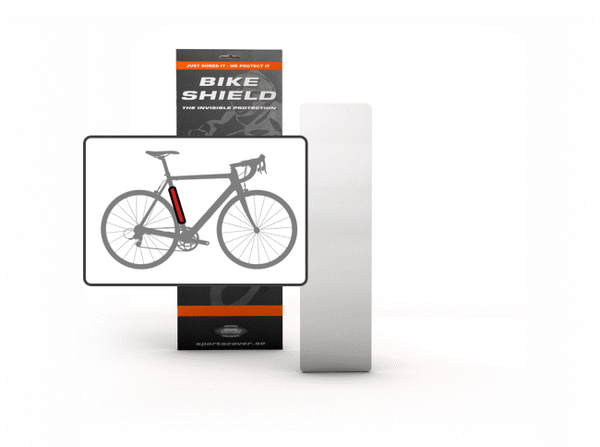 Bikeshield Tube Shield Medium - Glossy Finish (Tough Bike Protection, non-yellowing, lightweight, self-healing, transparent and shock absorbing, Easy to Apply without heat or water)