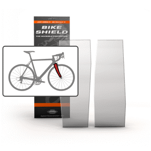 Bikeshield Fork Shield (Bike protection that is Tough, Totally clear, non-yellowing, lightweight, self-healing, transparent and shock absorbing, Easy to Apply without heat or water)