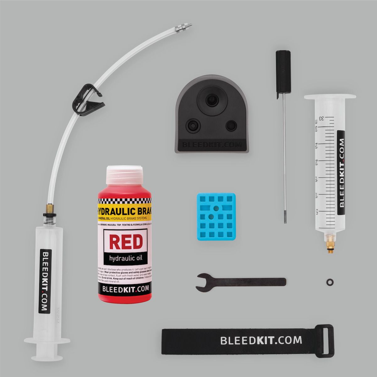 BleedKit - Bleed kit PREMIUM RED edition (for Shimano hydraulic brakes) BK-28022 Premium product Made in Slovenia