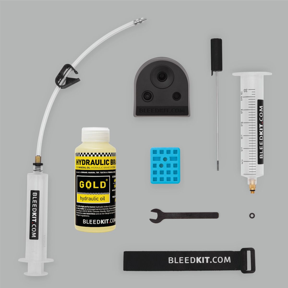 BleedKit - Bleed kit PREMIUM GOLD edition (for Shimano hydraulic brakes) BK-28044 Premium product Made in Slovenia