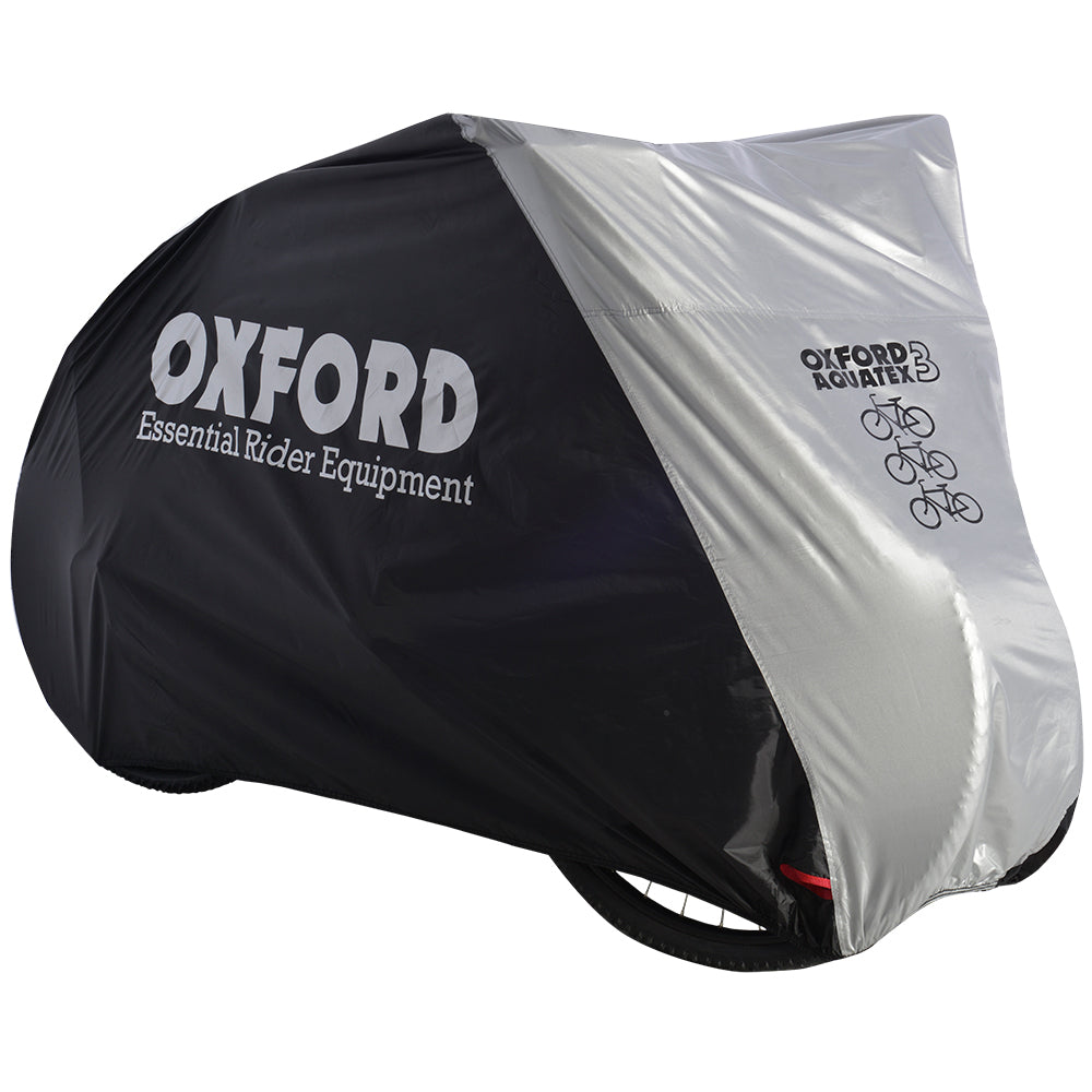 BIKE COVER - Oxford Aquatex - Outdoor Cover, Elasticated Bottom, Lightweight, Waterproof Design for 3 Bicycles - Oxford Product - 200cm X 105cm X 110cm