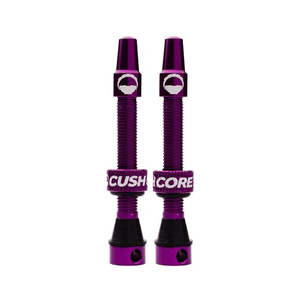 CushCore Tubeless Valves (pair) Purple - 44mm