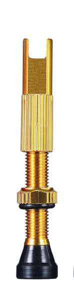 CHEPARK Tubeless  Valves,  L: 40mm, GOLD qty 2,  lightweight, high-end bike component