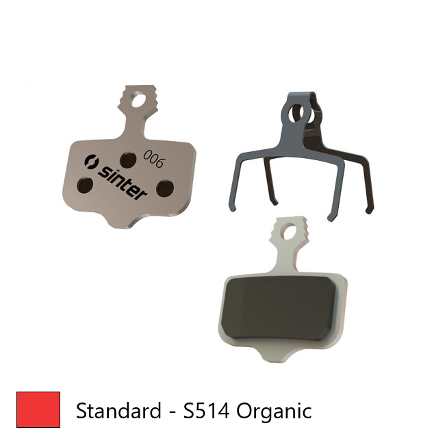 BRAKE DISC PADS - MTB & ROAD standard premium pads, RED, Avid | Sram | Trickstuff Elixir 9, 7, 5, 3, 1 | CR | CR Mag | R | XX | XO etc Quality Sinter product Made in Slovenia