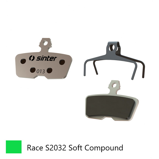 BRAKE DISC PADS - MTB, RACE pads (Extra Bite), GREEN, Avid | Sram Code (2011-2014) Code R/Code RSC,R (2017) Guide RE - Quality Sinter product Made in Slovenia