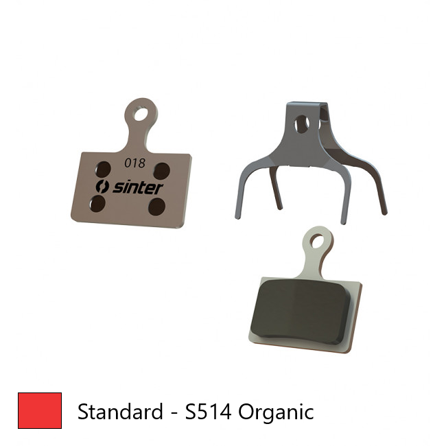 BRAKE DISC PADS - ROAD & MTB Premium Standard pads, RED, Shimano K type Tiagra, 105, Dura Ace, Ultegra, XTR | Tektro HD-R310. - Quality Sinter product Made in Slovenia