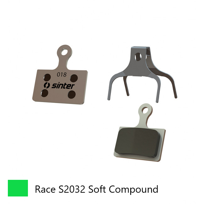 BRAKE DISC PADS - ROAD & MTB, premium RACE pads (extra bite), GREEN, Shimano K type compatible Tiagra, 105, Dura Ace, Ultegra, XTR | Tektro HD-R310. -
Quality Sinter product Made in Slovenia