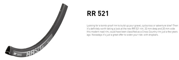 DT RIM RR521 DB 32h black 700c