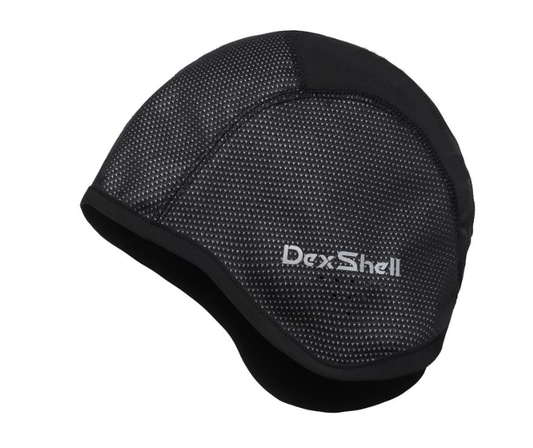 SKULL CAP by DexShell - One Size ADULT, Water resistant, Windproof - BLACK