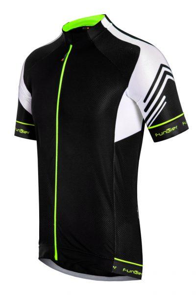 CLEARANCE - Jersey, MENS, FUNKIER SORRENTO/Black short sleeve, full zip ,LARGE