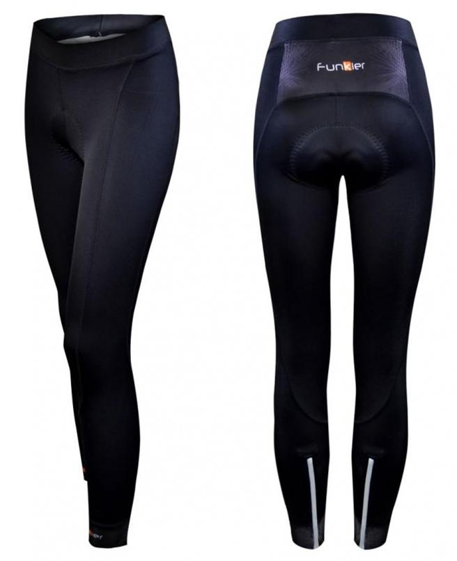 PRO THEMAL TIGHTS - FUNKIER CAGLIARI Women's Pro Thermal Tights, C-13 Chamois, 80% Polyamide, 20% Spandex, BLACK, L