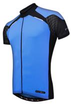 BLUE KIDS JERSEY - FUNKIER Firenze Short Sleeve Jersey, Full Zip, BLUE, Size 14