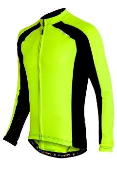 A THERMAL KIDS JERSEY - FUNKIER Firenze Thermal Jersey, Full Zip, YELLOW Size 8