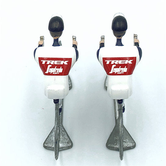 FLANDRIENS Models, 2 x Hand painted Metal Cyclists, Trek Segafredo 2020