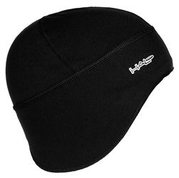 SKULL CAP HALO ANTIFREEZE - Keep your head & ears warm, "Halo Sweat Seal, channels sweat away" - BLACK