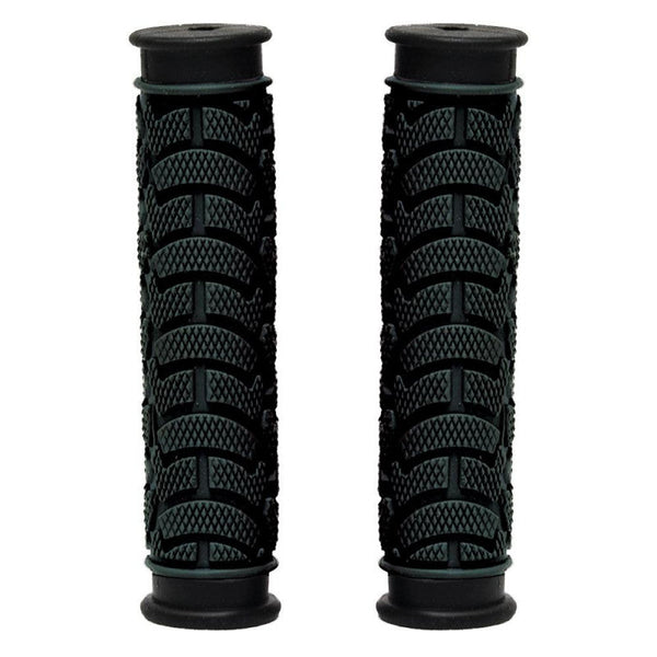 GRIPS - Dual Density MTB Grips, Closed End. 130mm BLACK - Oxford Product