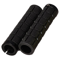 GRIPS - Lock on fat grips, larger diameter ( OD: aprox 33mm) for increase comfort & bigger hands, handlebar end plus incl, BLACK - Oxford Product