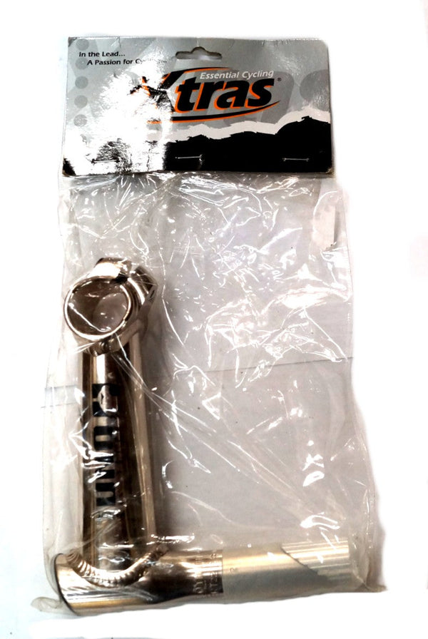 Quill Stem -- UNO - 130mm Ext, 0 Degree, 22.2mm Dia, 25.4mm BB, SILVER
