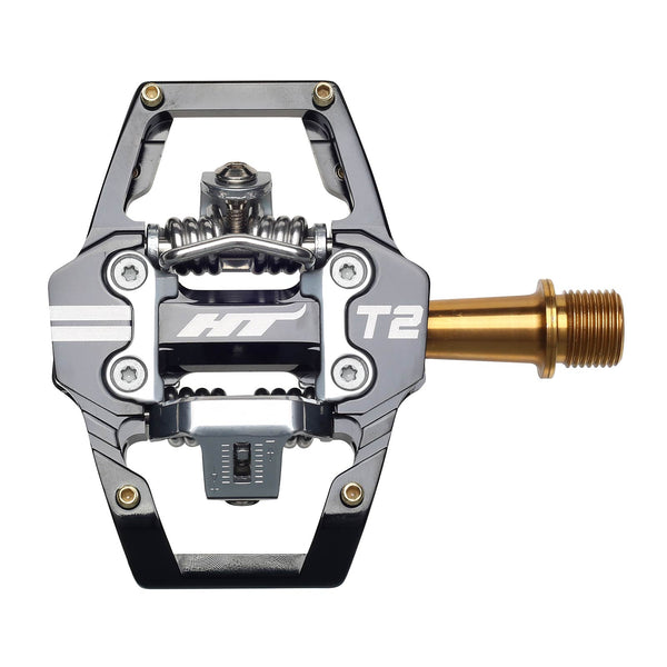HT T2T Pedals (Alloy / CNC Ti - 80kg rider max) - Black