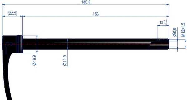 RWS 12 142 163mm long 12x1.5 plugin