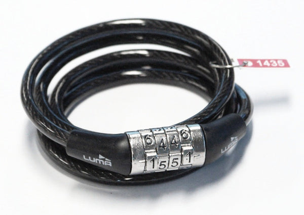 Lock, Cable, Combination 6mm x 1200 mm, LUMA No1 lock brand in Spain