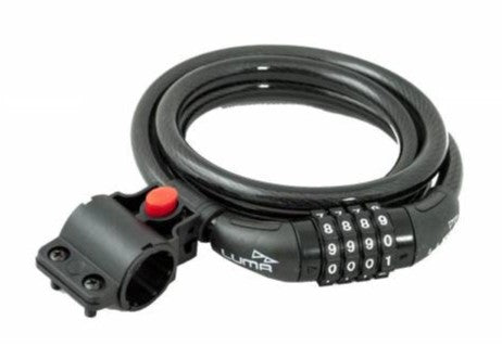 Lock Combination resettable 12mm x 1800 mm, w/ bracket, LUMA No1 lock brand in Spain