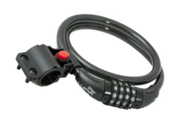 ASpecial Lock Combination resettable 12mm x 1500 mm, w/ bracket, LUMA No1 lock brand in Spain (see L107 for 1800mm long)