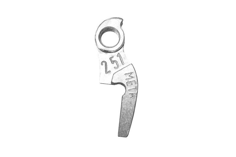 META CNC DERAILLEUR HANGER - Model 251, Material 6061 T651 Aviation Aluminium, CNC Machined, Silver, SANTA CRUZ