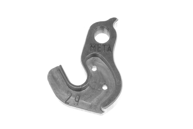 META CNC DERAILLEUR HANGER - Model 29, Material 6061 T651 Aviation Aluminium, CNC Machined, Silver, SPECIALIZED