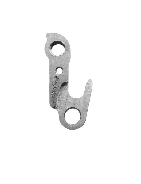 META CNC DERAILLEUR HANGER - Model 36, Material 6061 T651 Aviation Aluminium, CNC Machined, Silver, Avanti, GT, Jamis, Raleigh etc
