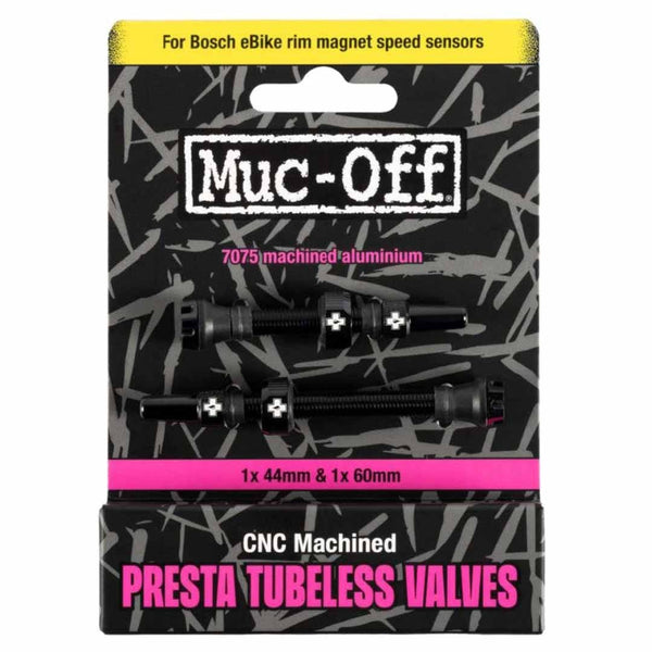 Muc-Off Tubeless Valves V2 (For Bosch Rim Magnet) 60mm & 44mm Black