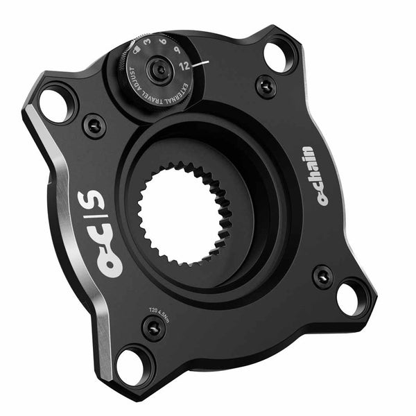 Ochain S Spider - Black - CL55 - 104bcd Bosch Direct Mount interface - External Travel Adjust - BOSCH DU38 compatible
