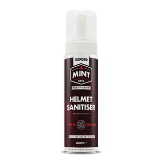 Oxford Mint Helmet Sanitiser Foam 200ml, clean and safely sanitise the interior fabric on helmets & shoes