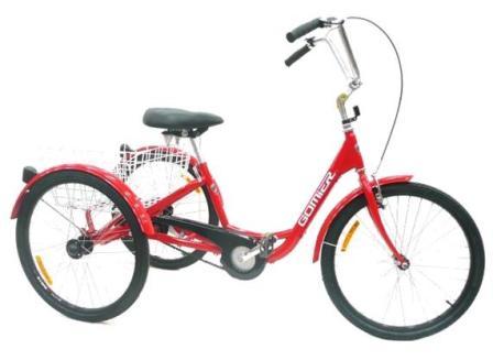 TRIKE 24" Coaster (Footbrake), 2500 Series (Designed in Australia) Bright RED