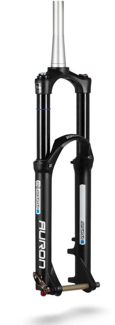 Suntour Fork AURON35 EQ RC2-PCS DISC 15MM QLOC-110mm 27.5 BOOST, Travel 160, Tapered steerer, GLOSS BLACK