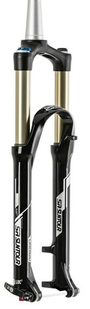 SUSPENSION FORK 27.5, Threadless, RAIDON-XC RLR 100mm Travel. Reb Adj. Lock Out. AIR Spring. 1.5 - 1 1/8 Alloy Tapered Steerer. 9mm Drop-Outs