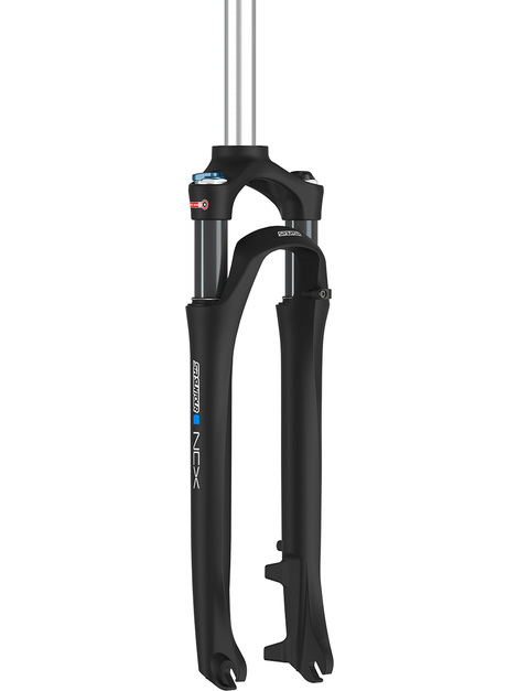 SUSPENSION FORK 700c, Threadless, NCX-D-COIL RL, 1 1/8. 9mm Drop Outs. DISC and V BRAKE. 63mm Travel, 30mm Stanchions. Magnesium Lowers. CroMo Steerer