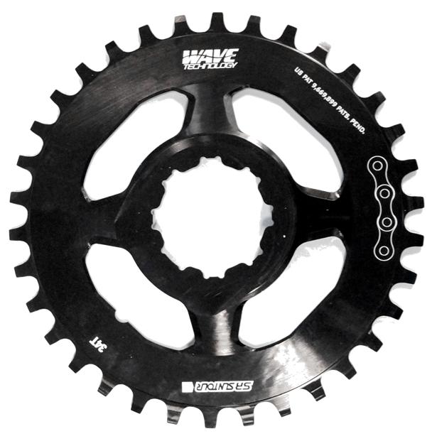 CHAIN RING For Aion Chainweel - 32T SR SUNTOUR Direct Mount. Alloy. WAVE Tech (functions like NARROW WIDE)