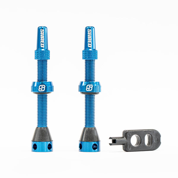 Tubeless Valves Set - 50mm Blue