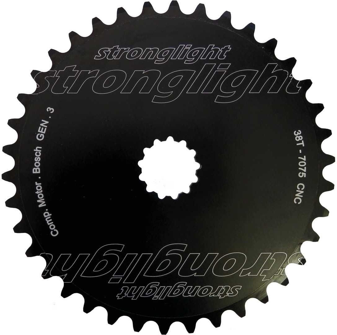 E-BIKE Chainring, COMP. BOSCH - Direct Mount 3rd GENERATION - 7075-T6, BLACK, 38T, a Quality STRONGLIGHT product, - 262580