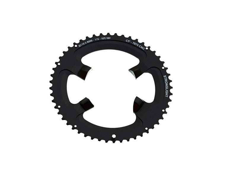 ROAD CHAINRING SHIMANO ULTEGRA - FC-R8000 - FC-R8050 comp.7075-T6CT² (black)11 Speed. 110 BCD. Outer.54 - 4 arms