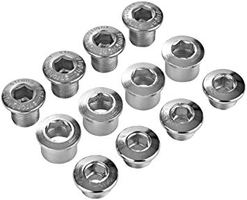 Chainring Bolt Kits, MTB SCREW FOR TRIPLE (4 ARMS) STEEL & STAINLESS SILVER