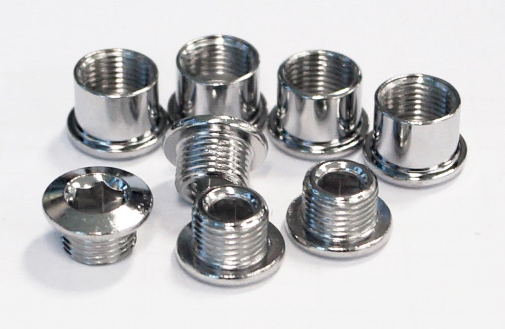 Chainring Bolt Kits, MTB SCREW FOR DOUBLE (4 ARMS)STEELSILVER