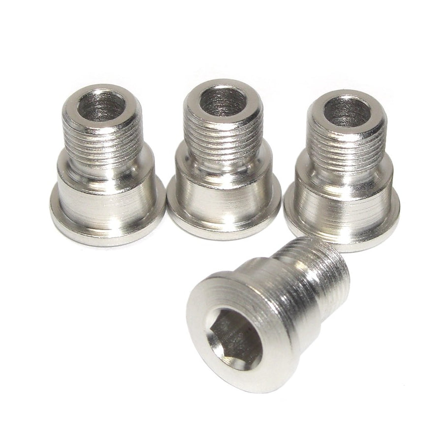Chainring Bolt Kits, SHIMANOCOMP. SHIMANO (5 ARMS) ROAD SCREW STEEL SILVER FC-7900, 7950, 6700, 6750