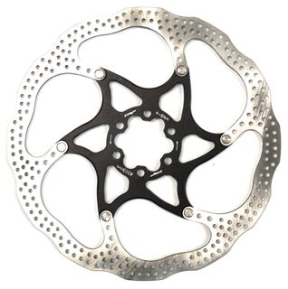 Rotor, 2pce, 203mm, stainless steel, 6 , black centre, TRP