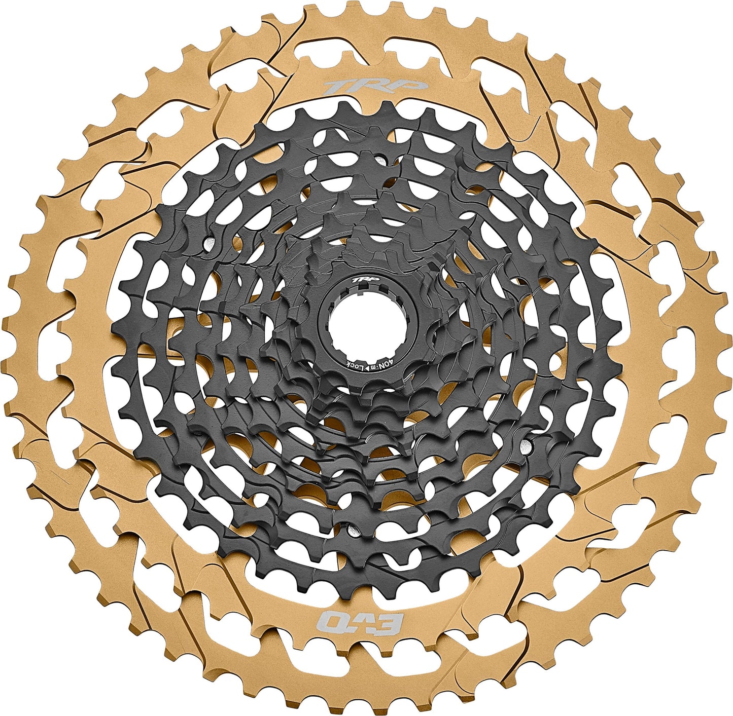 TRP Cassette CS-M9050-12 EVO, 12 speed, 10-52T, Black/Gold Microspline driver 370g!