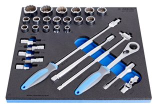 Unior Set of sockets 1/2" in SOS tool tray 621186 Professional Bicycle tool, quality guaranteed